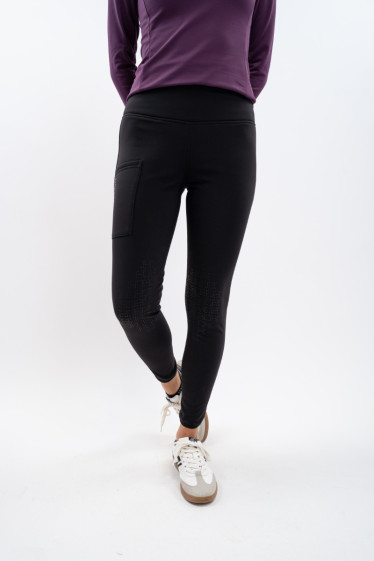 Lili Fleece Legging - Black