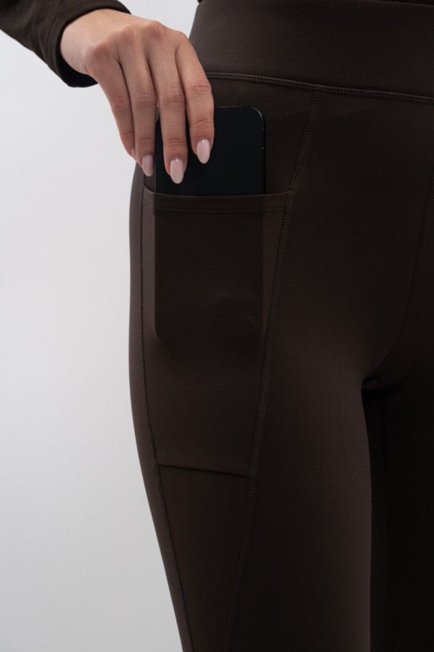 Anaelle Legging fleece - Cocoa