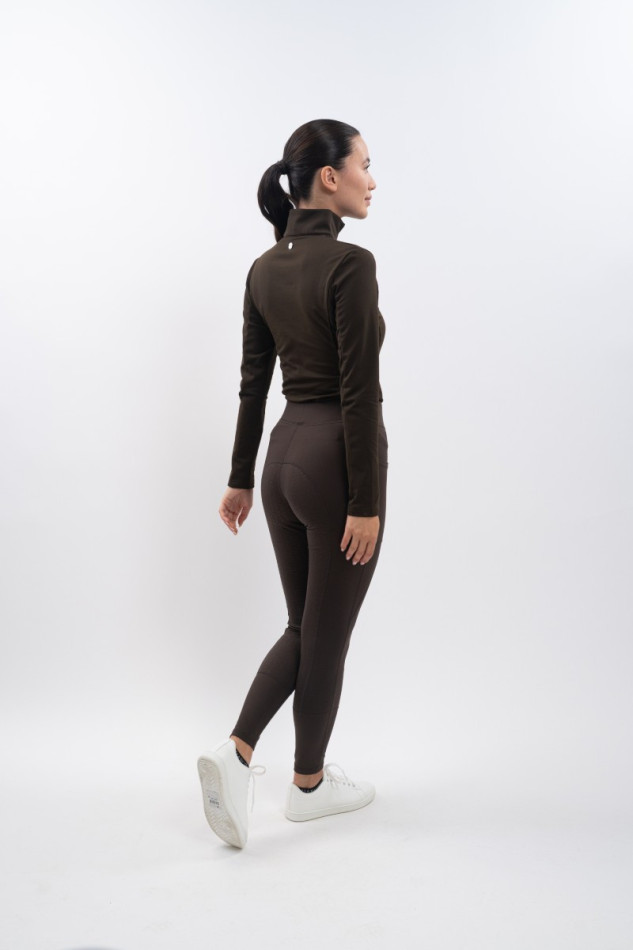 Anaelle Legging fleece - Cocoa