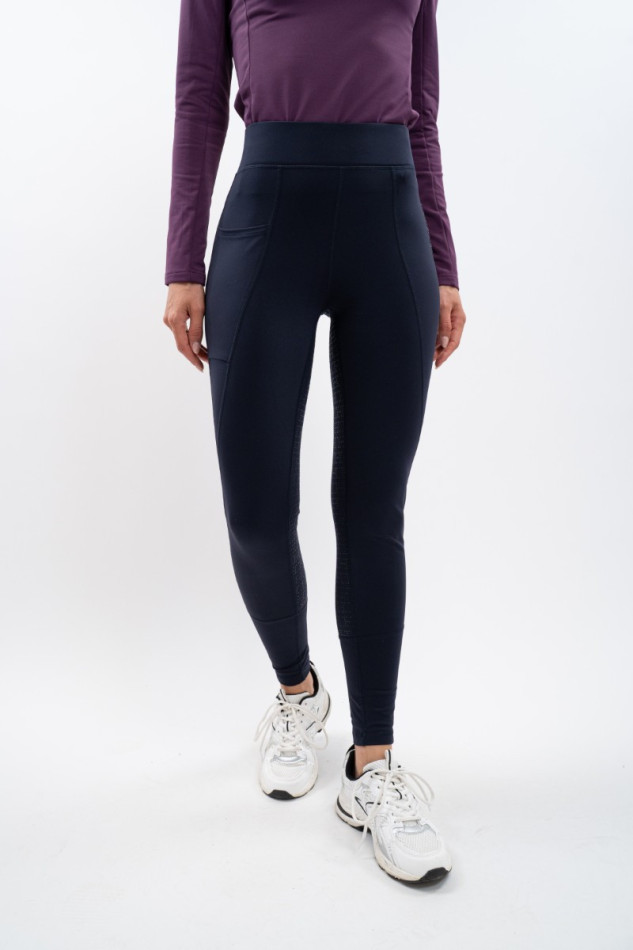 Anaelle Fleece Leggings - Navy
