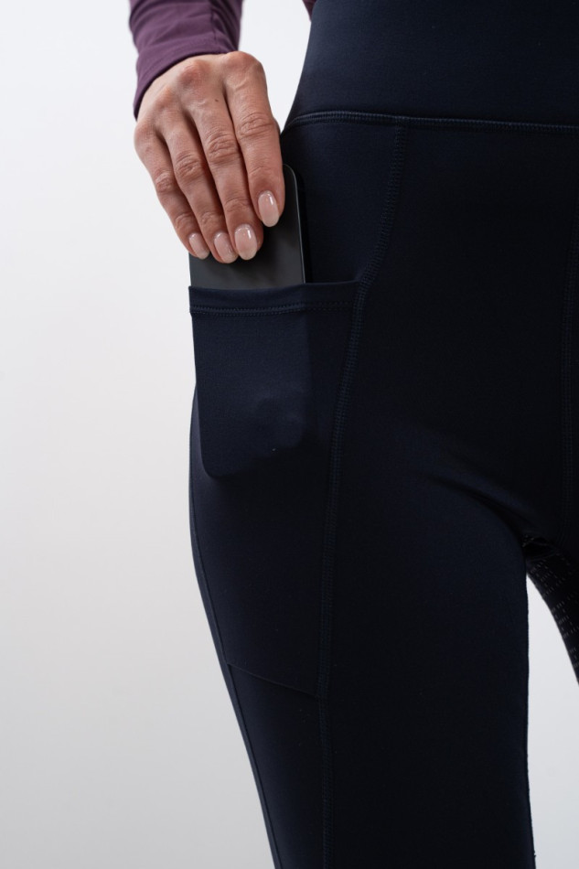 Anaelle Fleece Leggings - Navy