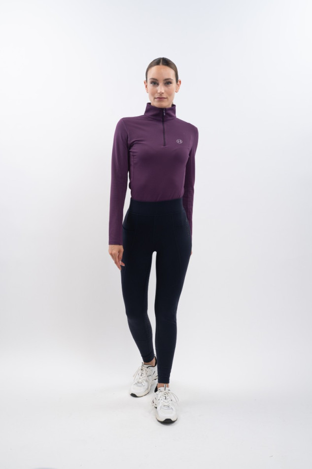 Anaelle Fleece Leggings - Navy