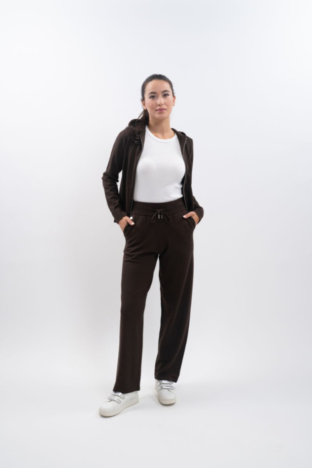 Andrea Knitted jogging suit - Cocoa