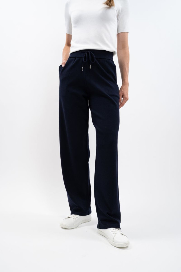 Andrea Jogginganzug aus Strick - Marineblauw