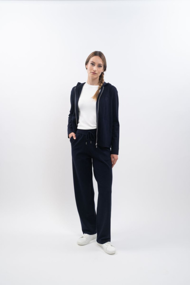 Andrea Jogginganzug aus Strick - Marineblauw