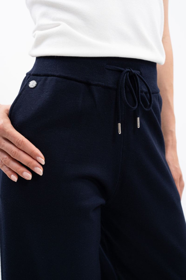 Andrea Jogginganzug aus Strick - Marineblauw