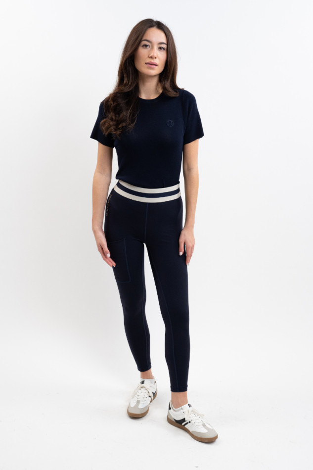 Pantalone Volta - Navy/Lino