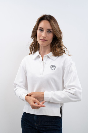 Alisson Polo Sweat - White