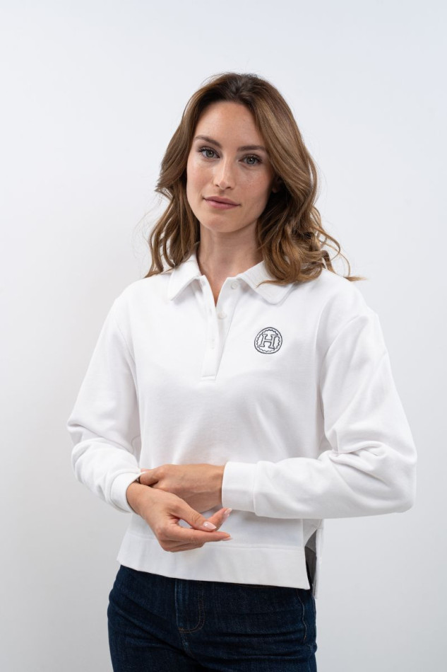 Alisson Polo Sweat - White