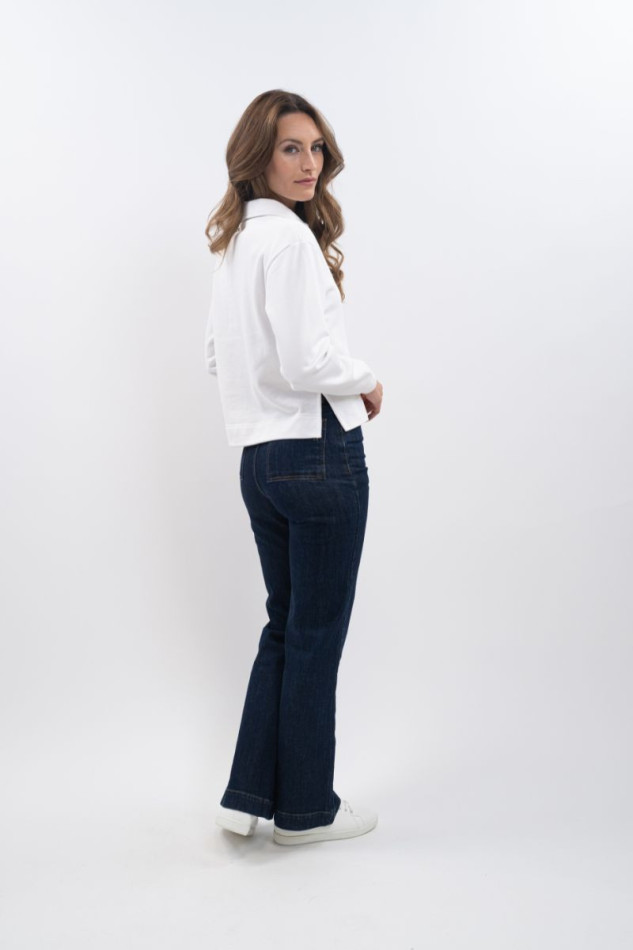 Alisson Polo Sweat - Blanc