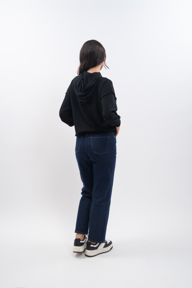 Plume Hoodie Sweatshirt - Black