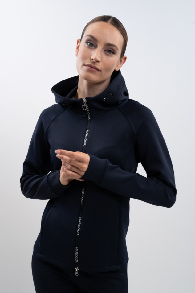 Ava Women's technical zip-up sweatshirt - Navy
