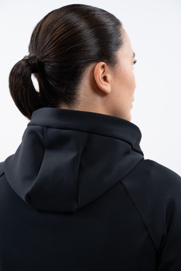 Ava Sweat technique zipp&eacute; Femme - Noir (Black)