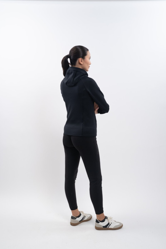 Ava Sweat technique zipp&eacute; Femme - Noir (Black)