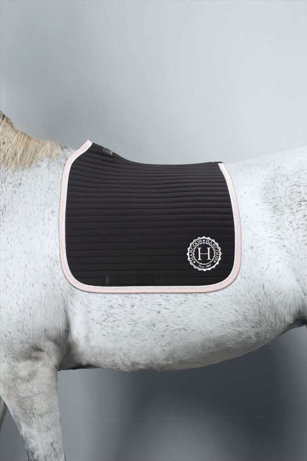 Karembar Rider Saddle Pad - Black/Light pink