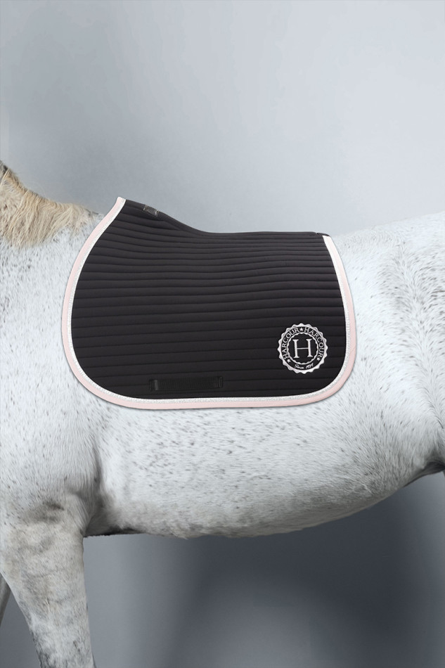 Karembar Rider Saddle Pad - Black/Light pink