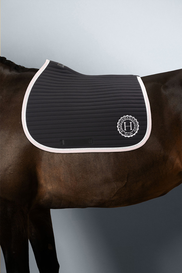 Karembar Rider Saddle Pad - Black/Light pink