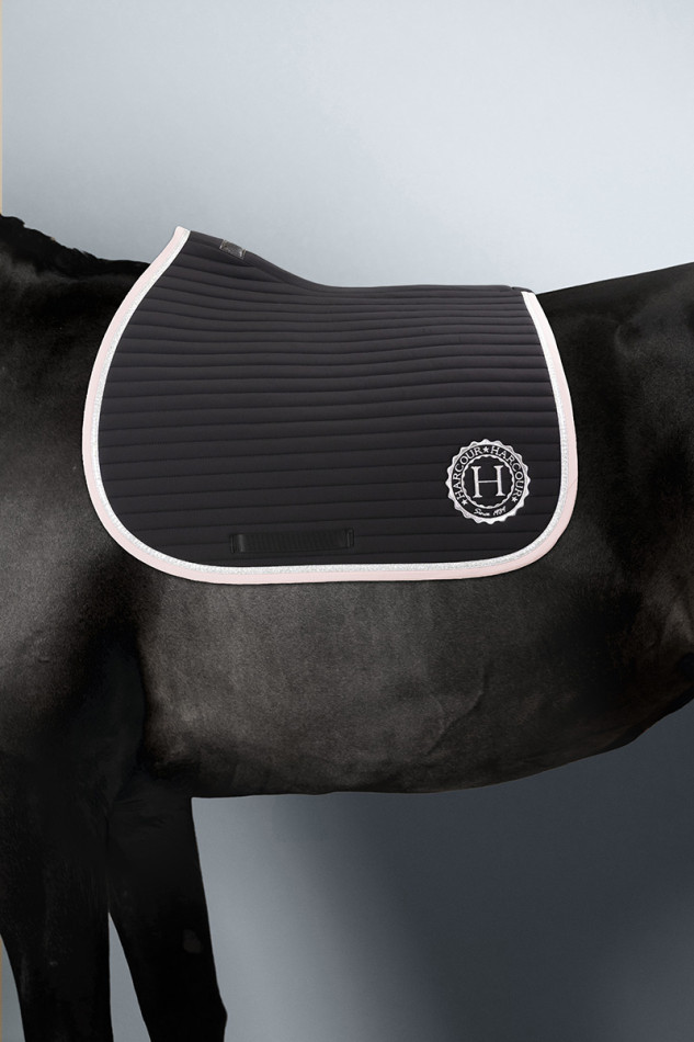 Karembar Rider Saddle Pad - Black/Light pink