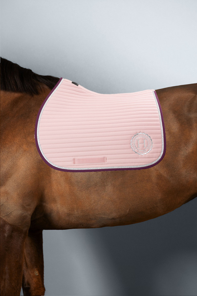 Karembar Tapis de selle Rider - Pivoine (Light pink) Karembar Tapis de selle Rider - Pivoine (Light pink)