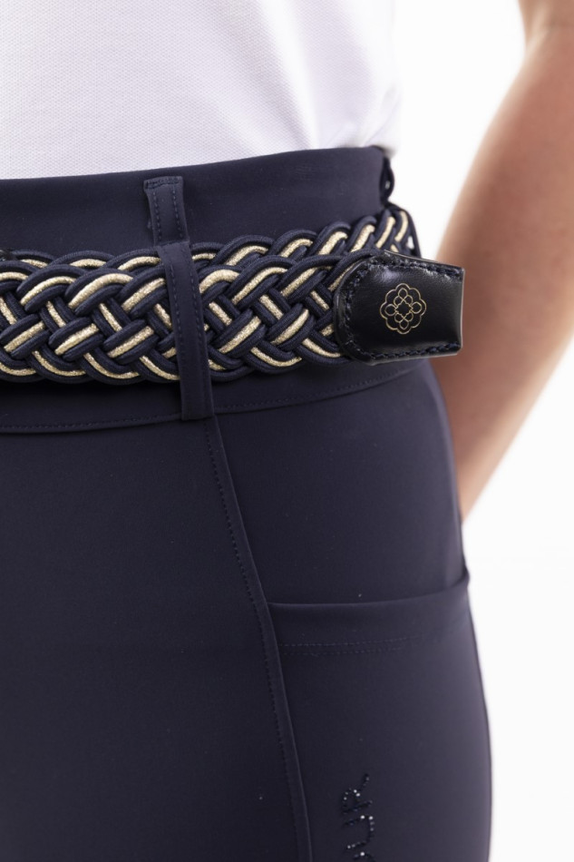 Charline calzino elastico Versailles - Navy/Light Gold Charline calzino elastico Versailles - Navy/Light Gold