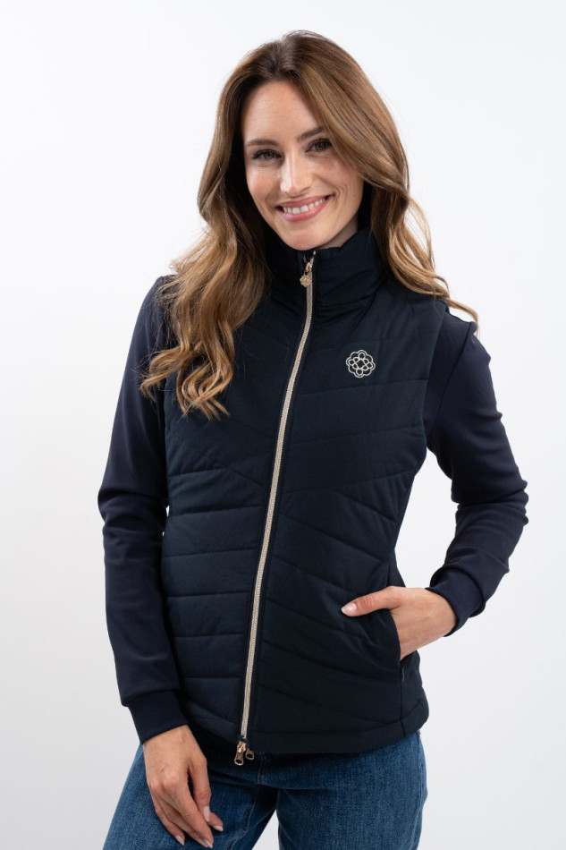 Leonie Women's Sleeveless Gilet Versailles - Marine (Navy)