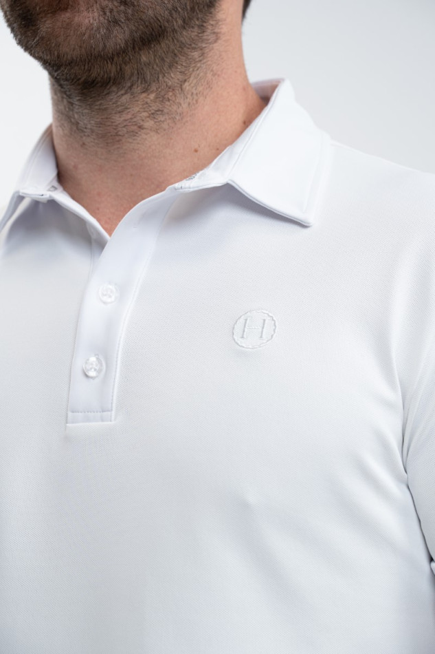Preston Polohemd - Wei&szlig;