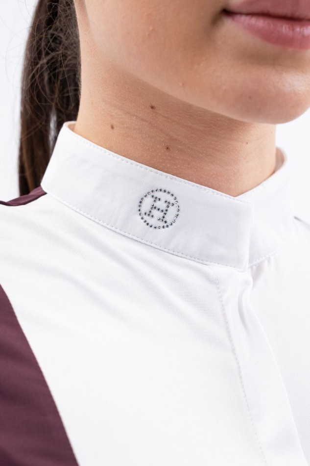 Polo de concurso Shine - Berenjena