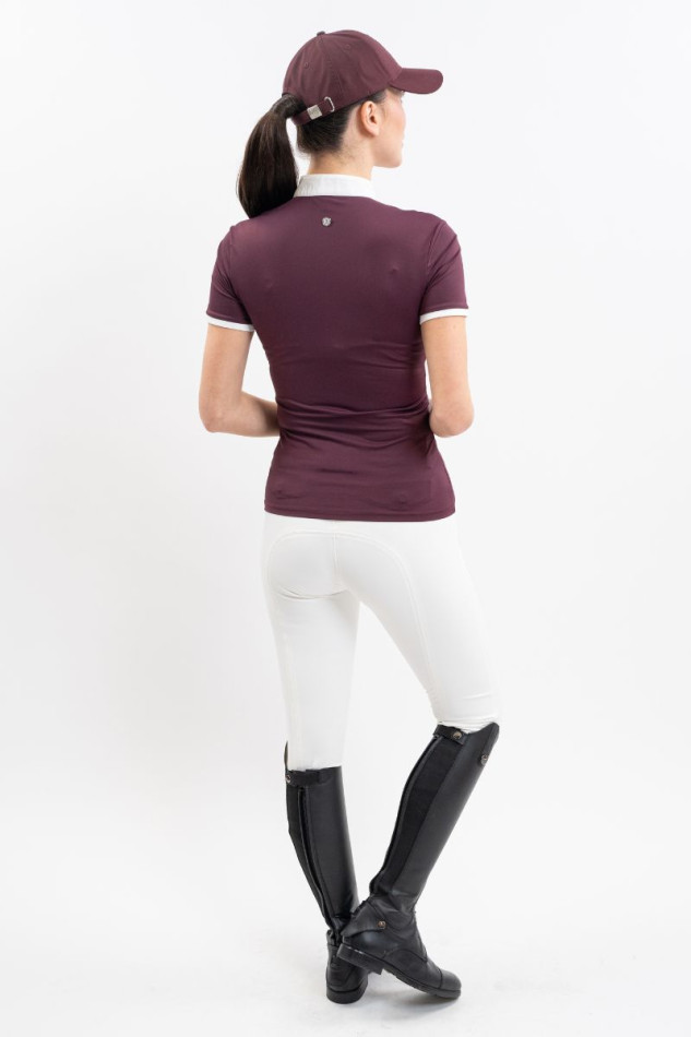 Shine Turnierpolo - Aubergine