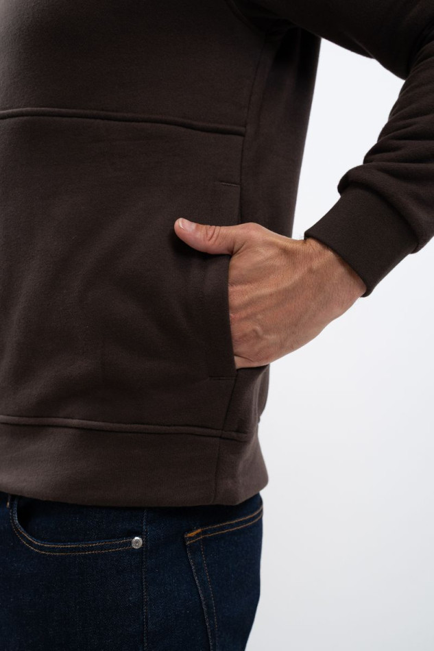 Swabo Sudadera Hombre - Cacao (Dark brown)