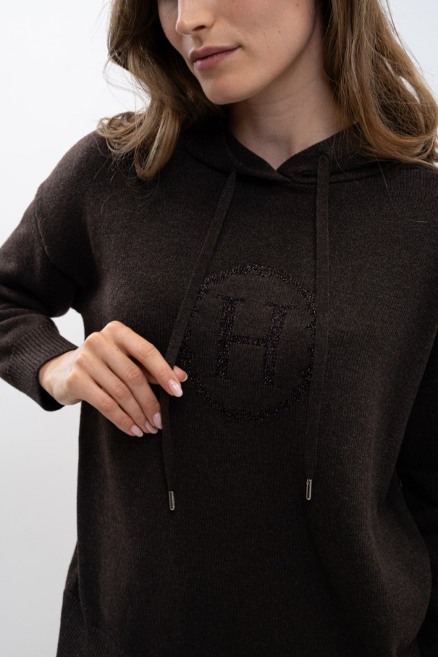 Aurelia Sweat maille Femme - Cacao (Dark brown)