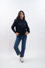 Aurelia Sweat maille Feminino - Marine (Navy) Aurelia Sweat maille Feminino - Marine (Navy)