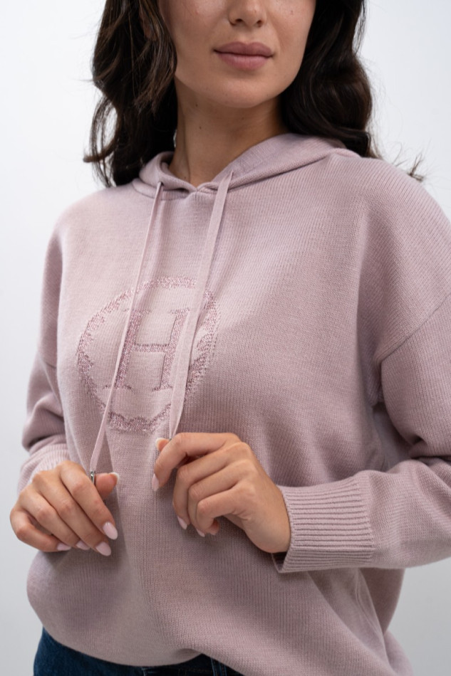 Aurelia Women's Knit Sweatshirt - Pivoine (Light pink)