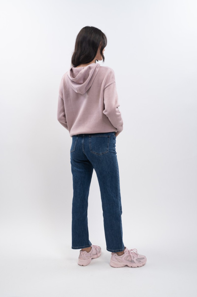 Aurelia Women's Knit Sweatshirt - Pivoine (Light pink)