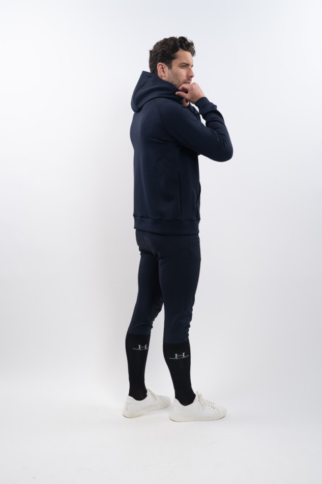 Aron Sweat t&eacute;cnico com fecho de correr Homem - Marine (Navy)