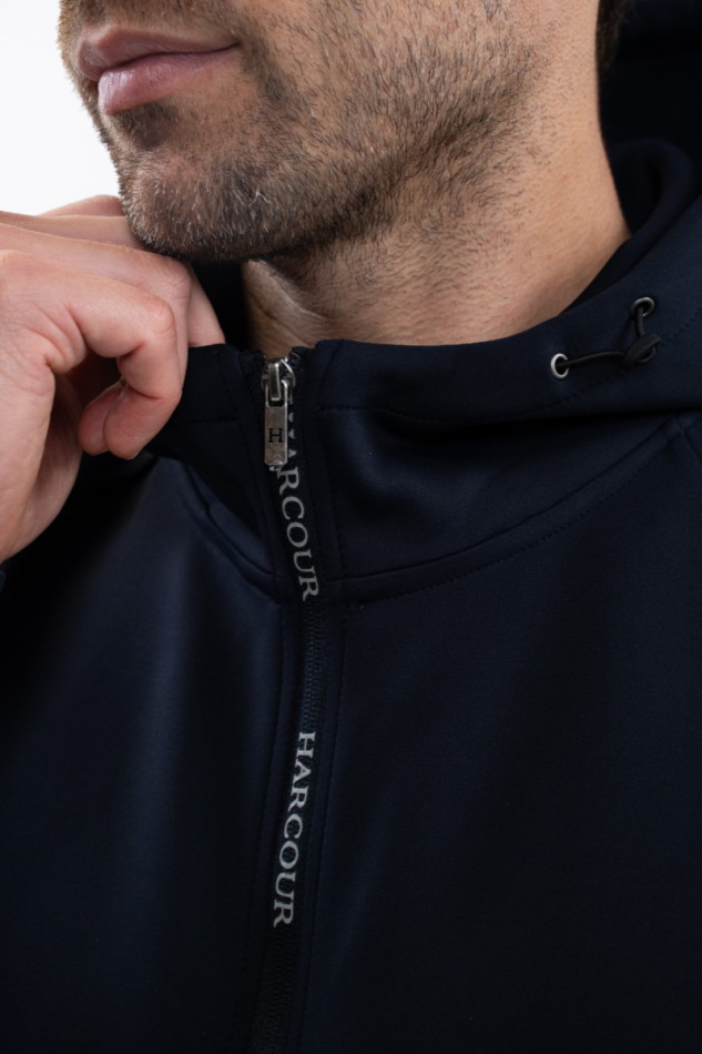 Aron Sweat t&eacute;cnico com fecho de correr Homem - Marine (Navy)