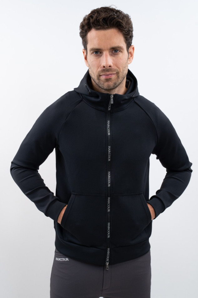 Aron Technisches Sweatshirt mit Rei&szlig;verschluss f&uuml;r M&auml;nner - Schwarz (Black)