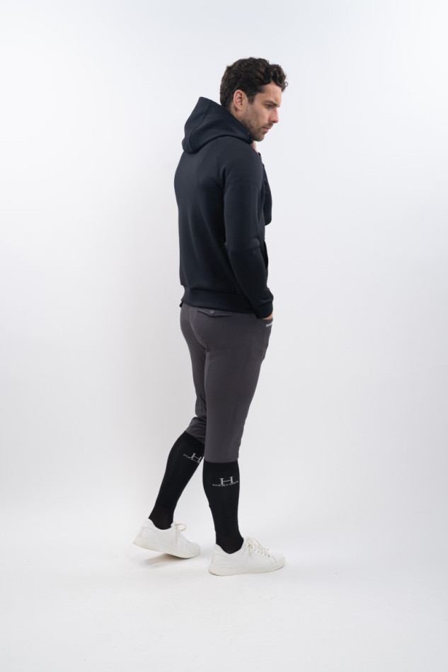 Aron Sweat t&eacute;cnico com fecho de correr Homem - Preto (Black)