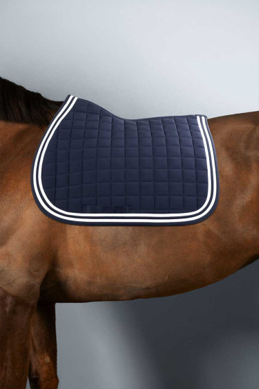 Soft Customizable saddle pad - Full Navy