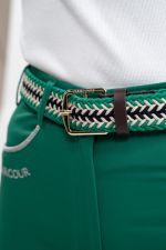 Pantalón de equitación Jaltika Fix system grip - Verde esmeralda Pantalón de equitación Jaltika Fix system grip - Verde esmeralda