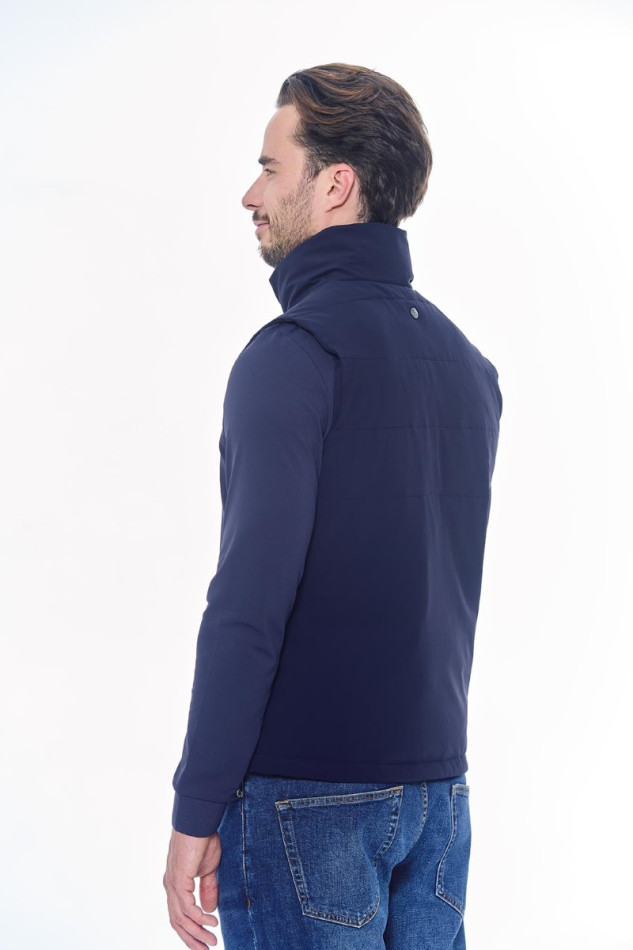 Barja Sleeveless Vest - Navy