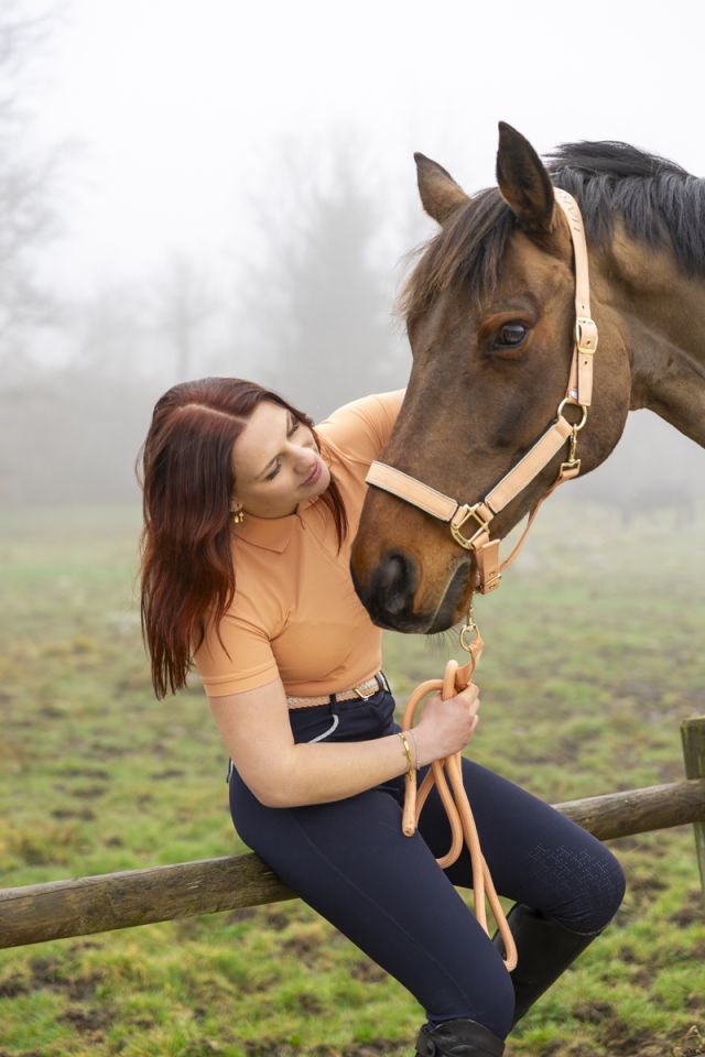 Hansy Halfter und Führstrick - Aprikose (Apricot)