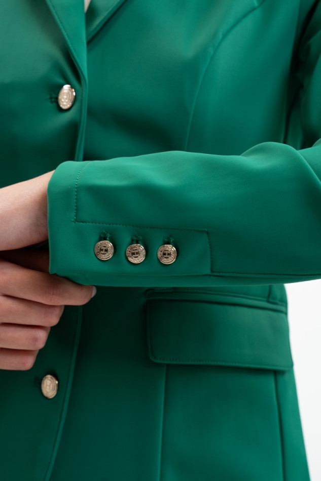 Jismy Casaco de Concurso Mulher - Emerald Green Jismy Casaco de Concurso Mulher - Emerald Green