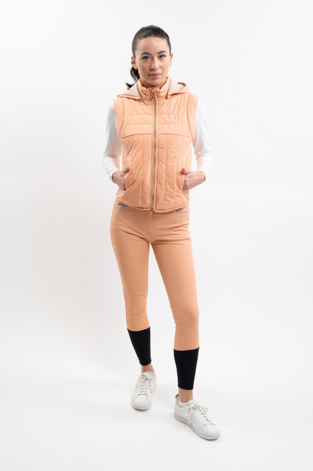 Berla Women's sleeveless jacket - Apricot