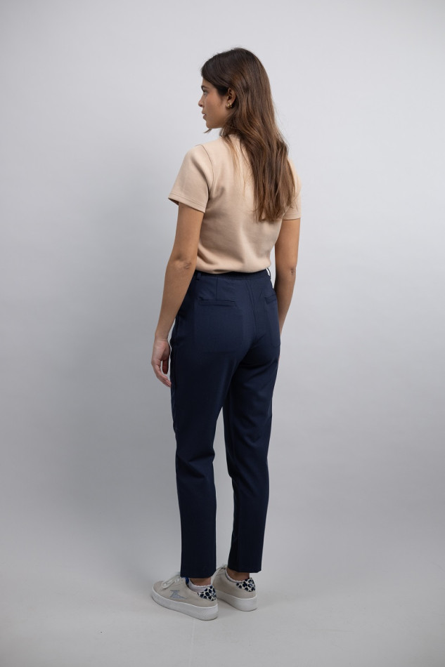 Parja Chino Donna Spring 24 - Blu marino (Navy)