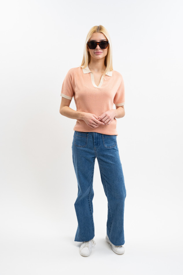 Peach Polo Femme - Abricot (Apricot)
