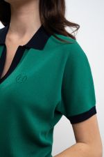 Peach Polo Damen - Emerald Green Peach Polo Damen - Emerald Green