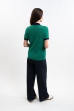 Peach Polo Damen - Emerald Green Peach Polo Damen - Emerald Green