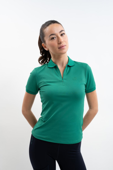 Women's Popsy Polo MC - Emerald Green