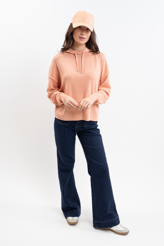 Plume Sudadera con capucha Mujer - Abricot (Apricot)