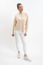 Plume Damessweatshirt met capuchon - Lin (Linen) Plume Damessweatshirt met capuchon - Lin (Linen)